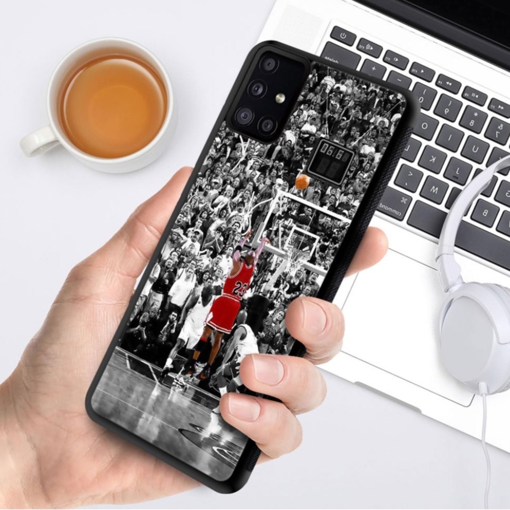 Black Basketball Themed Phone Case